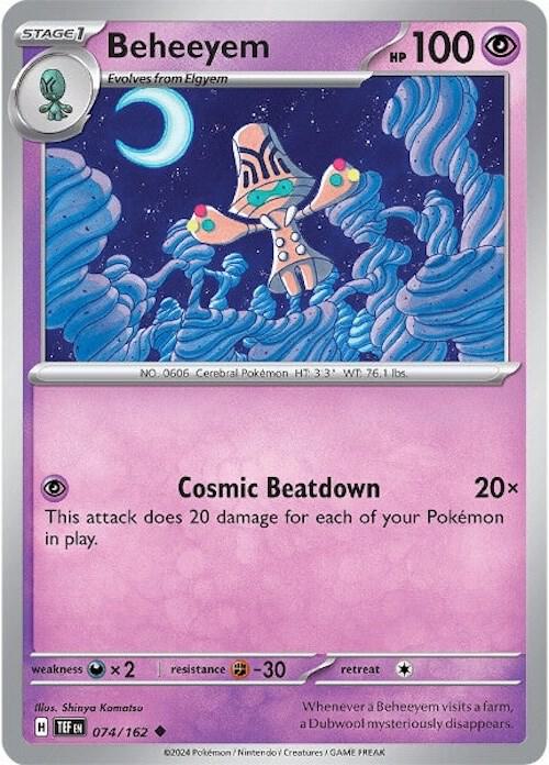 Beheeyem 074/162 card from SV05: Temporal Forces