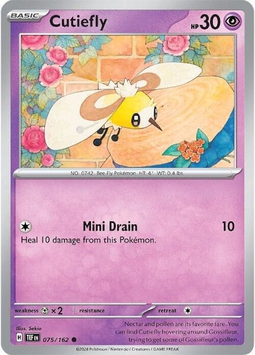 Cutiefly 075/162 card from SV05: Temporal Forces