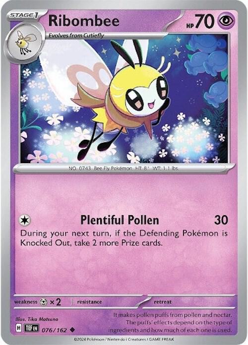 Ribombee 076/162 card from SV05: Temporal Forces