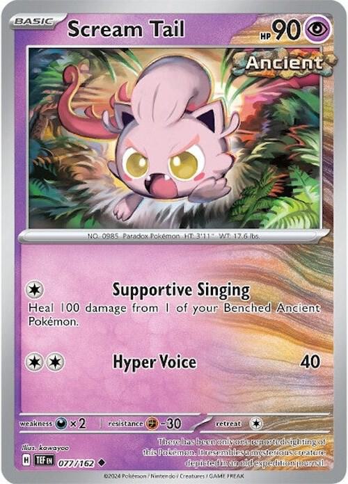 Scream Tail 077/162 card from SV05: Temporal Forces