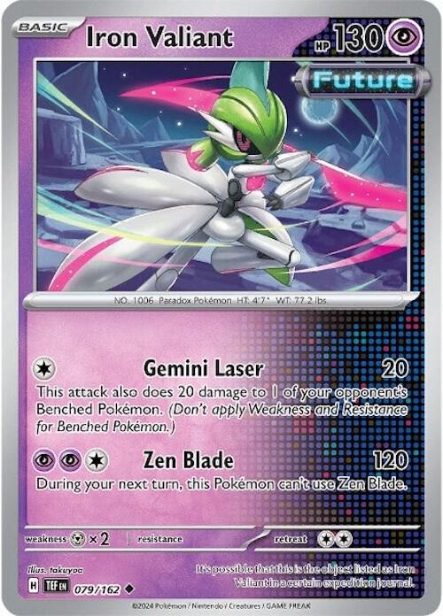 Iron Valiant 079/162 card from SV05: Temporal Forces