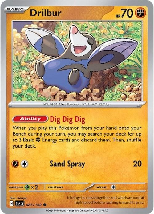 Drilbur 085/162 card from SV05: Temporal Forces