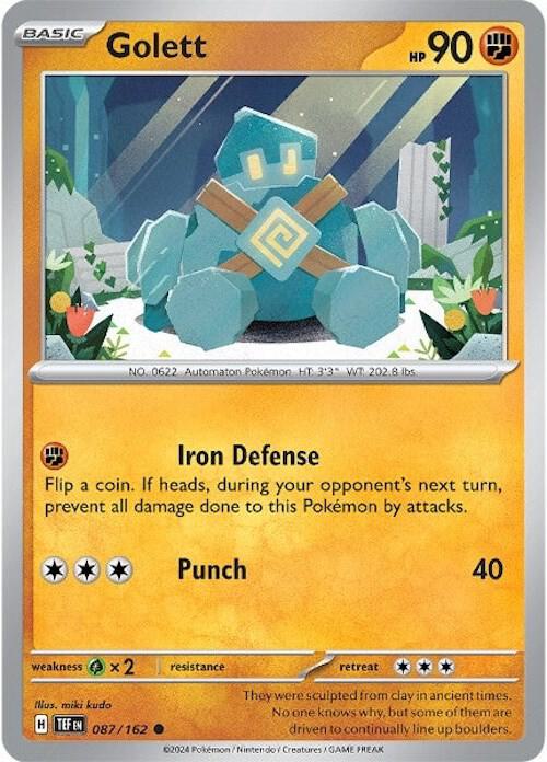 Golett 087/162 card from SV05: Temporal Forces