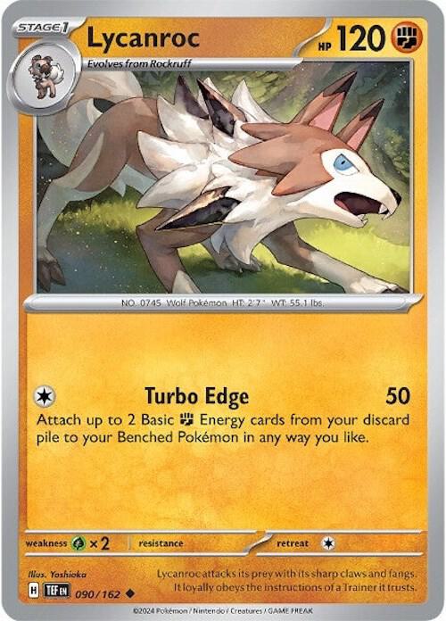 Lycanroc 090/162 card from SV05: Temporal Forces