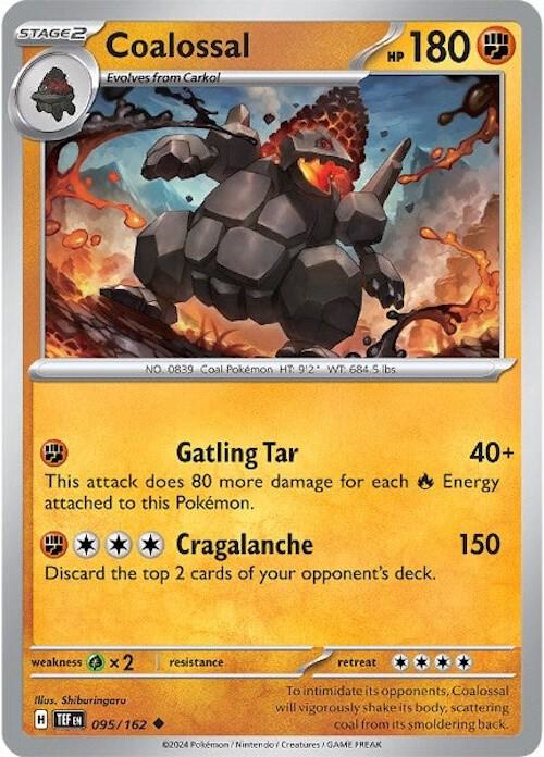 Coalossal 095/162 card from SV05: Temporal Forces