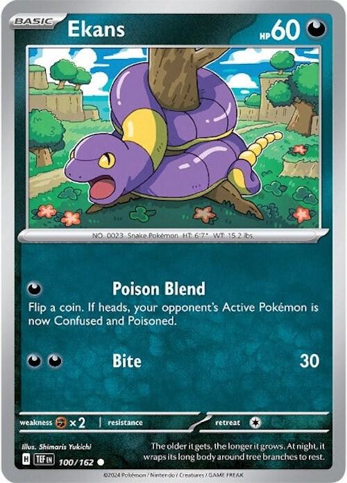 Ekans 100/162 card from SV05: Temporal Forces