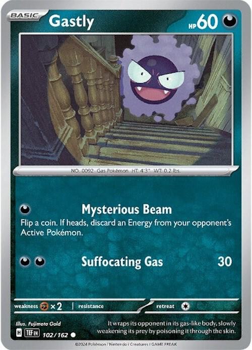 Gastly 102/162 card from SV05: Temporal Forces