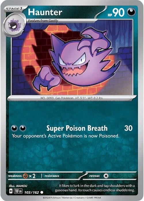 Haunter 103/162 card from SV05: Temporal Forces