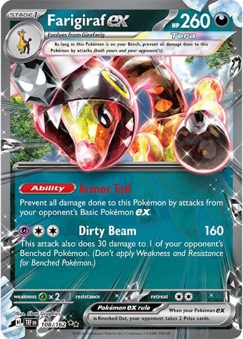 Farigiraf ex 108/162 card from SV05: Temporal Forces