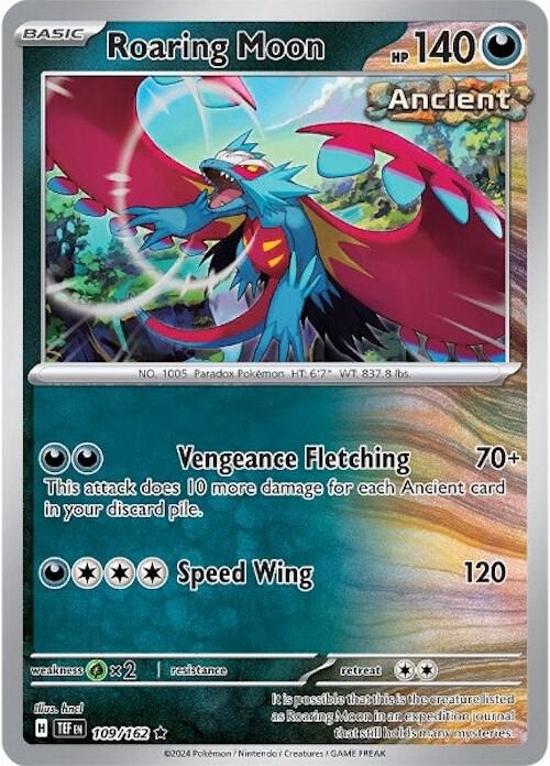 Roaring Moon 109/162 card from SV05: Temporal Forces