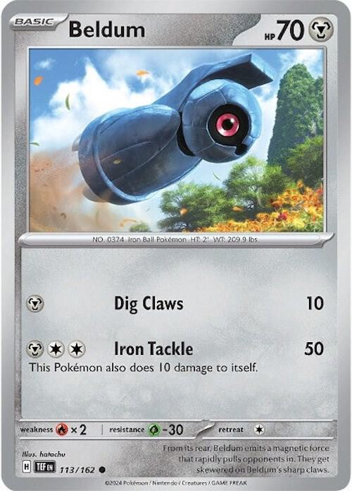 Beldum 113/162 card from SV05: Temporal Forces