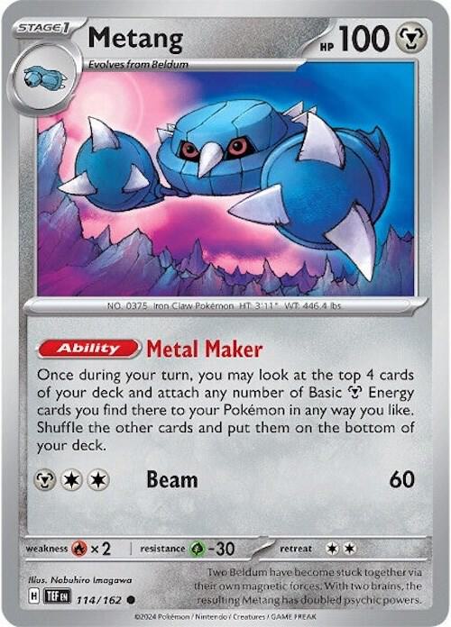 Metang 114/162 card from SV05: Temporal Forces