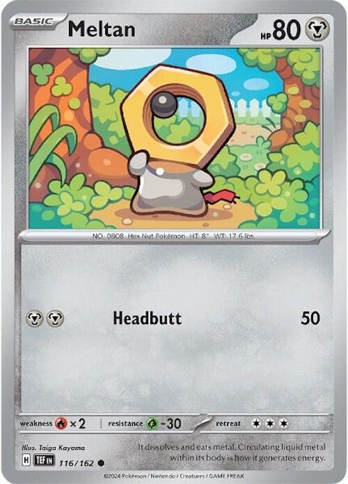Meltan 116/162 card from SV05: Temporal Forces