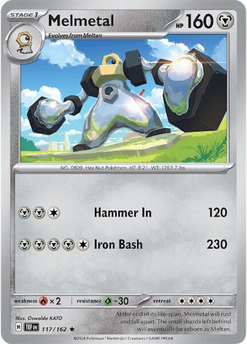 Melmetal 117/162 card from SV05: Temporal Forces