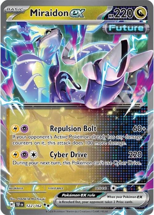 Miraidon ex 122/162 card from SV05: Temporal Forces