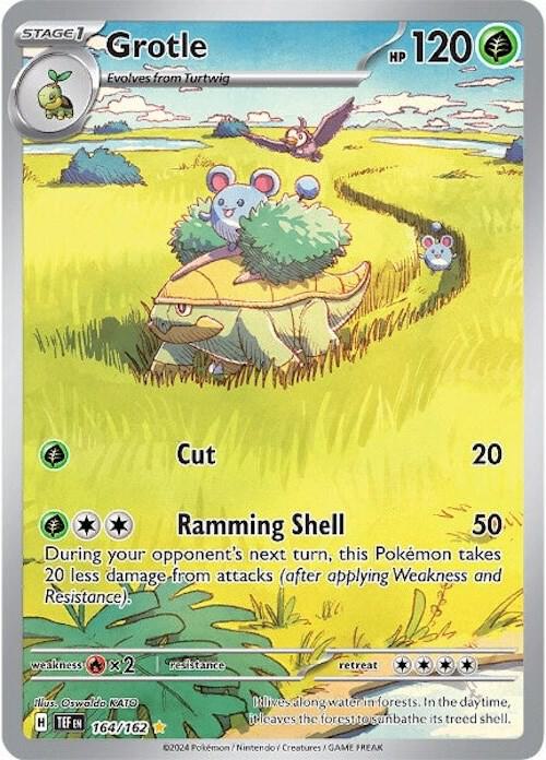 Grotle 164/162 card from SV05: Temporal Forces