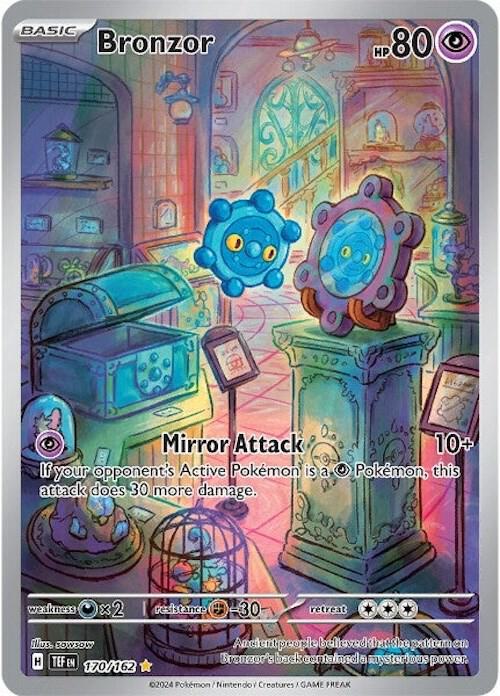 Bronzor 170/162 card from SV05: Temporal Forces