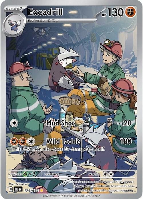 Excadrill 174/162 card from SV05: Temporal Forces