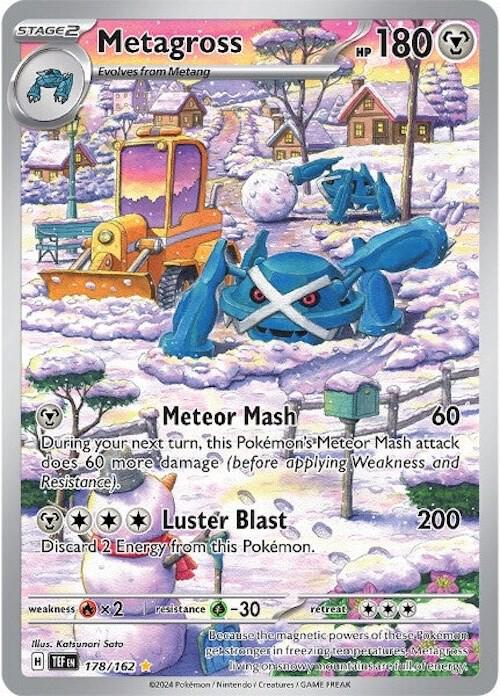 Metagross 178/162 card from SV05: Temporal Forces