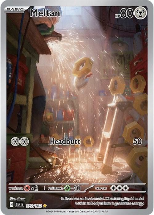 Meltan 179/162 card from SV05: Temporal Forces