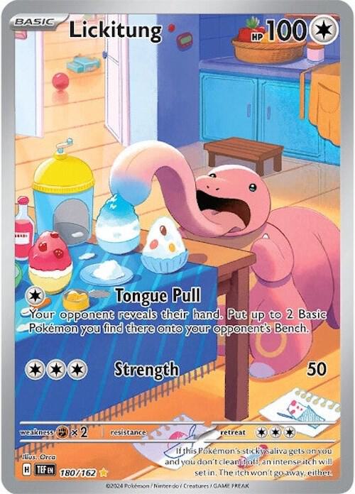 Lickitung 180/162 card from SV05: Temporal Forces
