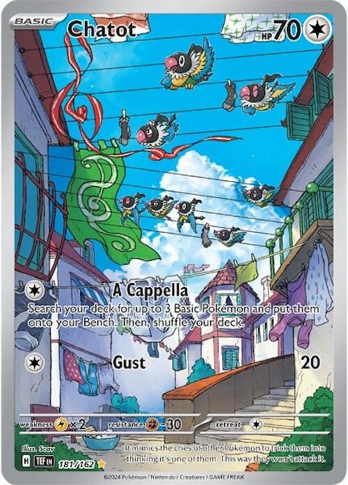 Chatot 181/162 card from SV05: Temporal Forces