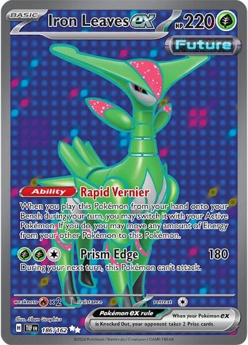 Iron Leaves ex 186/162 card from SV05: Temporal Forces