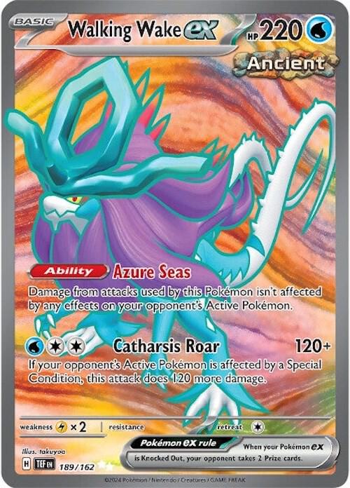 Walking Wake ex 189/162 card from SV05: Temporal Forces