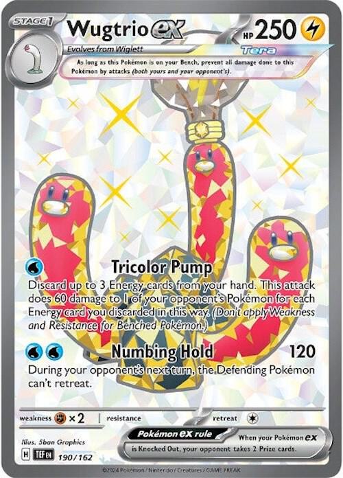 Wugtrio ex 190/162 card from SV05: Temporal Forces