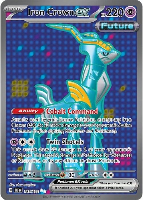 Iron Crown ex 191/162 card from SV05: Temporal Forces