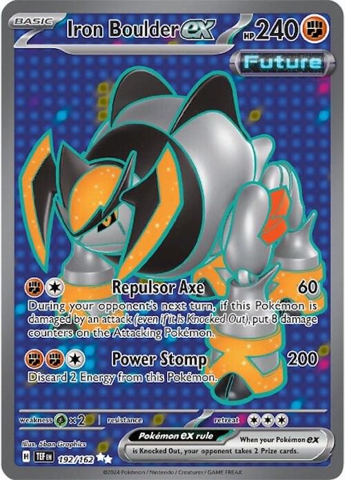 Iron Boulder ex 192/162 card from SV05: Temporal Forces