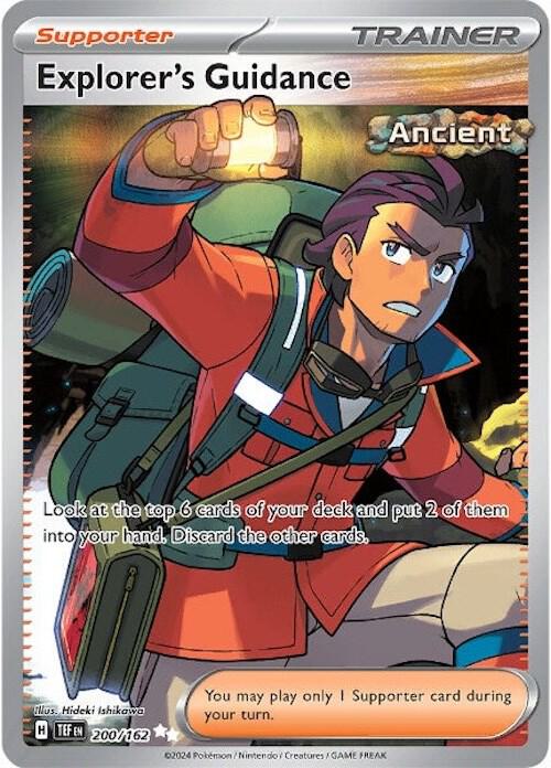 Explorer's Guidance 200/162 card from SV05: Temporal Forces