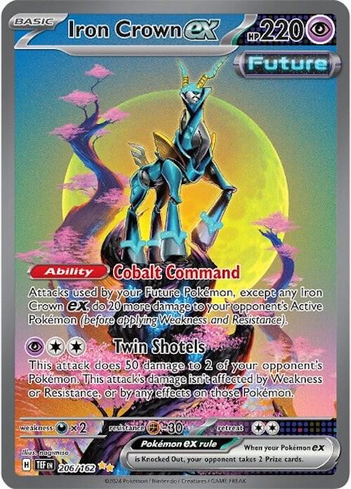 Iron Crown ex 206/162 card from SV05: Temporal Forces