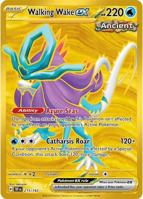 Walking Wake ex 215/162 card from SV05: Temporal Forces