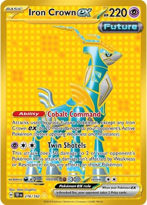 Iron Crown ex 216/162 card from SV05: Temporal Forces
