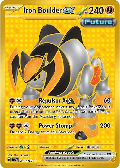 Iron Boulder ex 217/162 card from SV05: Temporal Forces