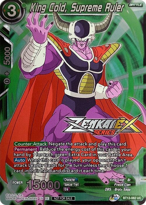 King Cold, Supreme Ruler (Event Pack 14) BT13-082 card from Promotion Cards