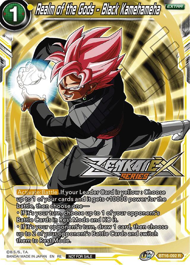 Realm of the Gods - Black Kamehameha (Event Pack 14) BT16-092 card from Promotion Cards