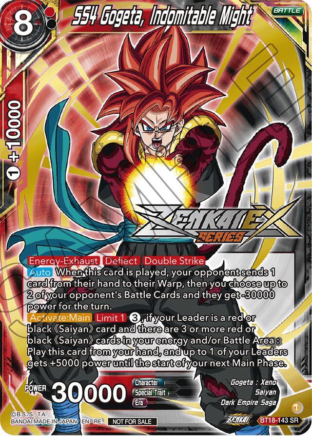 SS4 Gogeta, Indomitable Might (Event Pack 14) BT18-143 card from Promotion Cards