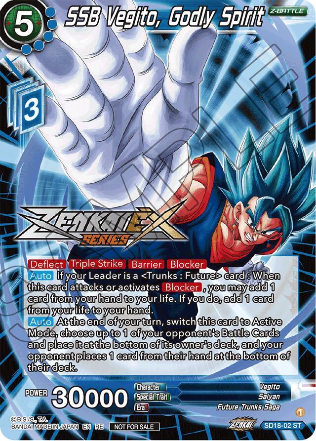 SSB Vegito, Godly Spirit (Event Pack 14) SD18-02 card from Promotion Cards
