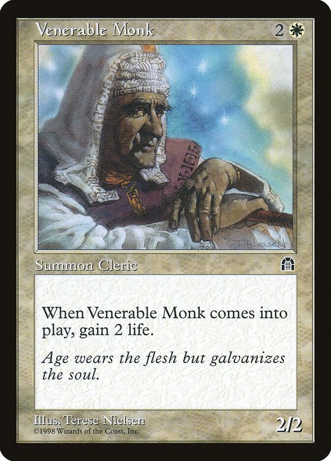 Venerable Monk card from Stronghold