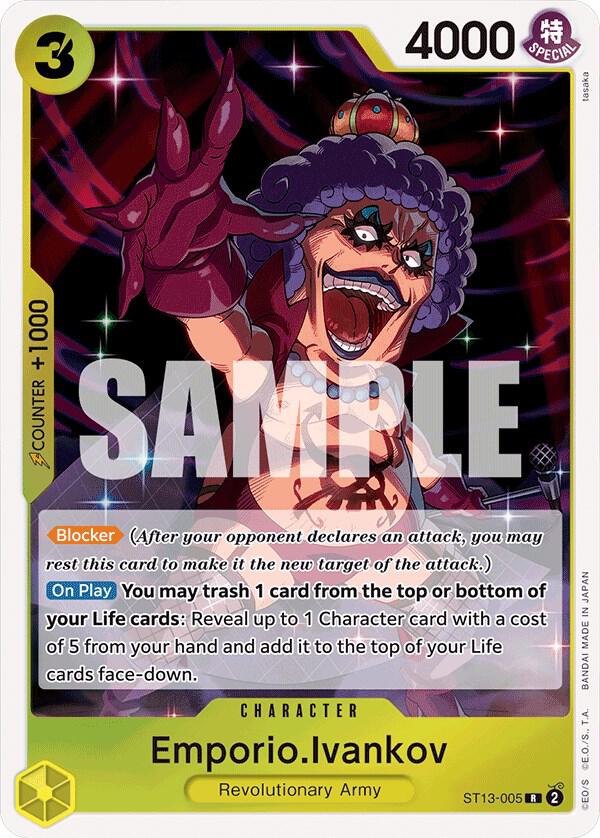 Emporio.Ivankov ST13-005 card from Ultra Deck: The Three Brothers