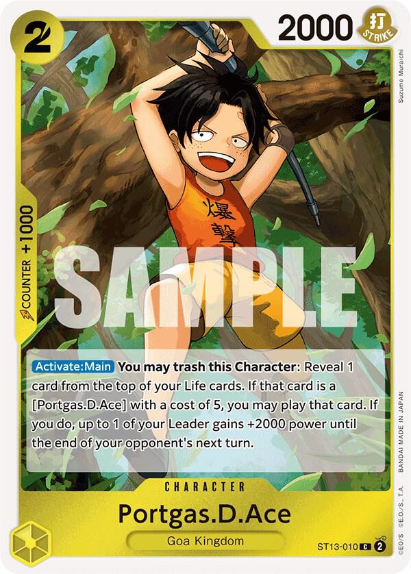 Portgas.D.Ace ST13-010 card from Ultra Deck: The Three Brothers
