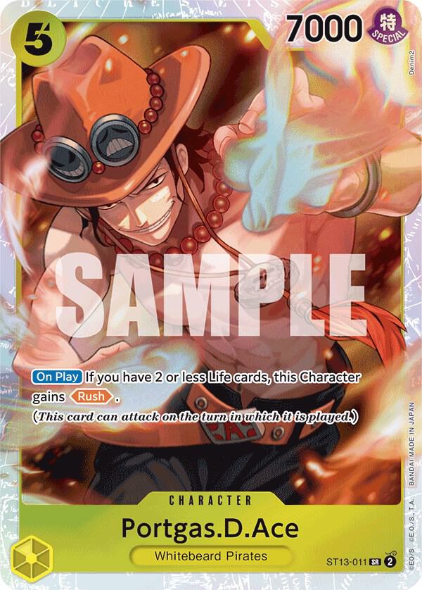 Portgas.D.Ace ST13-011 card from Ultra Deck: The Three Brothers