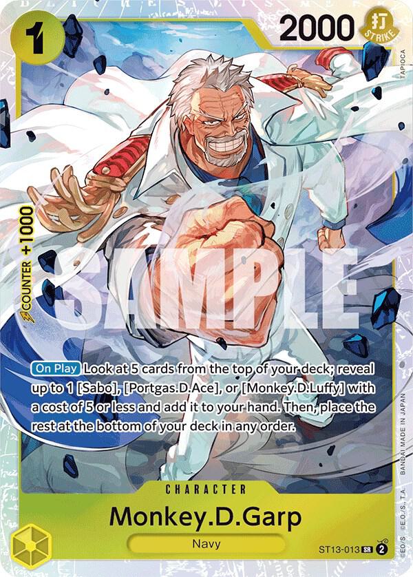 Monkey.D.Garp ST13-013 card from Ultra Deck: The Three Brothers