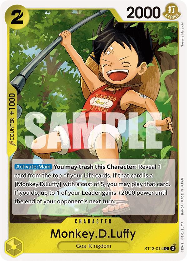 Monkey.D.Luffy ST13-014 card from Ultra Deck: The Three Brothers