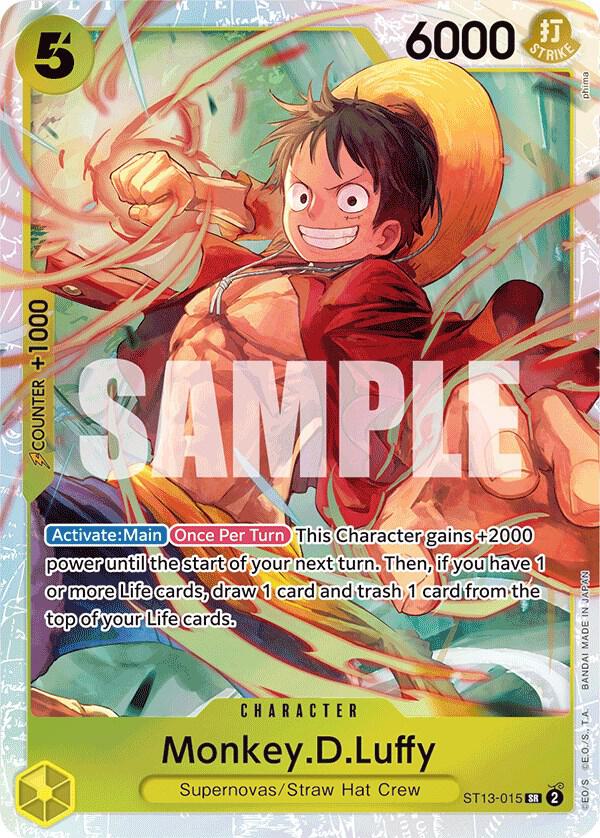 Monkey.D.Luffy ST13-015 card from Ultra Deck: The Three Brothers