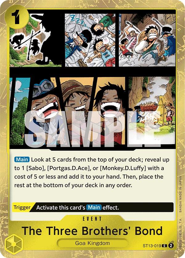 The Three Brothers' Bond ST13-019 card from Ultra Deck: The Three Brothers