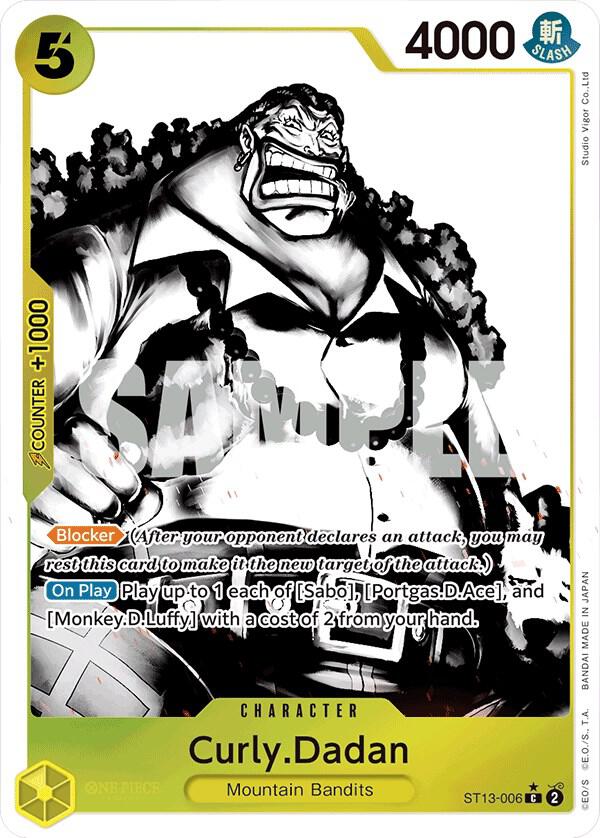 Curly.Dadan (Parallel) ST13-006 card from Ultra Deck: The Three Brothers