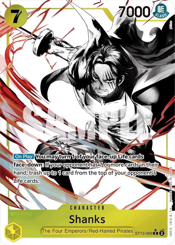 Shanks (Parallel) ST13-009 card from Ultra Deck: The Three Brothers